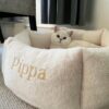 Soft pet bed for cats and small dogs